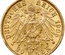 ドイツ・ヴュルテンベルク 1905年F  20マルク 金貨　ヴィルヘルム2世　EF+極美品+