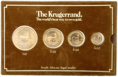 南アフリカ 1980年 クルーガーランド金貨 4枚セット UNC-FDC