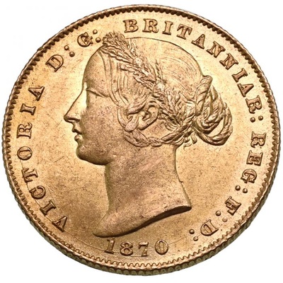イギリス領 オーストラリア 1870年銘 シドニーミント ビクトリア ソブリン金貨