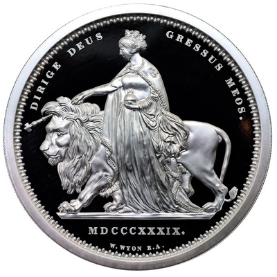 イギリス 2019年 ウナライオン1Kg 100ポンド プルーフ銀貨　COAケース付