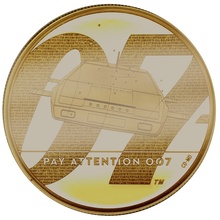 イギリス　2020年 2オンスプルーフ 200ポンド純金貨　エリザベス2世　007シリーズ第二弾 ”Pay Attention 007" COA　BOX