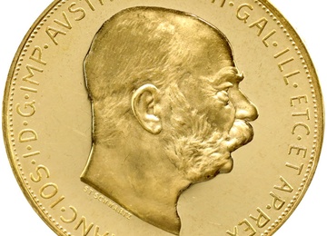 オーストリア-ハンガリー 1915年 100コロナ プルーフ 金貨 フランツ・ヨーゼフ1世