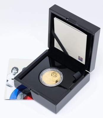 イギリス 2021年100ポンド １オンスプルーフ純金貨　’the Who’ COA BOX＃26