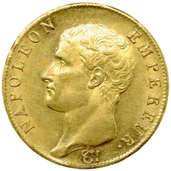 フランス 1806年A 40フラン 金貨 ナポレオン・ボナパルト