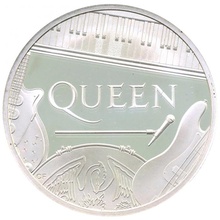 イギリス 2020年　1ポンド 1/2オンス プルーフ純銀貨　エリザベス2世　英国音楽レジェンドシリーズ　クイーン　QUEEN　アクリル共箱・保証書