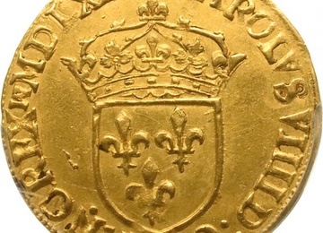 フランス 1569A エキュ 金貨 シャルル9世 パリミント PCGS UNC鑑定