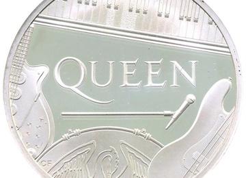 イギリス 2020年 1ポンド 1/2オンス プルーフ純銀貨 エリザベス2世 英国音楽レジェンドシリーズ クイーン QUEEN アクリル共箱・保証書