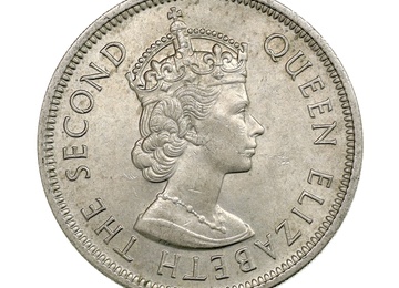 香港 1973年 1ドル コイン エリザベス2世 Hong Kong 1 Dollar Elizabeth II