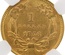 アメリカ　1856　1ドル金貨　インドヘッド　Type3　NGC　AU58