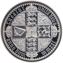 イギリス 2021年 エリザベス 5ポンド 2oz プルーフ ピエフォー 純 銀貨 The Great Engravers 第4弾「ゴシック クラウン」ゴチック 復刻裏面　NGC PF69UCAM COA BOX