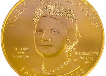 アメリカ 2010年銘W 10ドル 1/2オンス 純金貨 ファーストスパウズシリーズ  メアリー・リンカーン PCGS MS70 First Strike