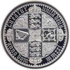 イギリス 2021年 エリザベス 5ポンド 2oz プルーフ ピエフォー 純 銀貨 The Great Engravers 第4弾「ゴシック クラウン」ゴチック 復刻裏面　NGC PF69UCAM COA BOX