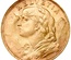 スイス 1935年L-B アルプスと少女 ブレネリ ヘルベティア 20フラン金貨 UNC未使用
