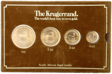 南アフリカ 1980年 クルーガーランド金貨 4枚セット UNC-FDC