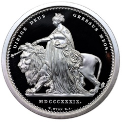 イギリス 2019年 ウナライオン1Kg 100ポンド プルーフ銀貨　COAケース付