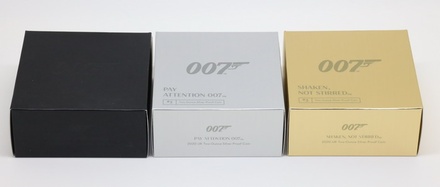 イギリス 2020年 007シリーズ 2オンスピエフォー 5ポンドプルーフ純銀貨ライン 3枚コンプリートセット　NGC PF69UCAM