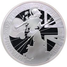 イギリス  2017年  250ポンド 20オンス 大型  ブリタニア プルーフ 純銀貨 エリザベス2世 NGC PF70ULTRA CAMEO