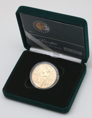 イギリス 2001年 5ポンド プルーフ金貨  ビクトリア  没後100年 FDC完全未使用