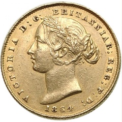 イギリス領 オーストラリア 1864年銘  シドニーミント ビクトリア ソブリン金貨