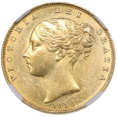 イギリス 1838年 銘特年 ソブリン 金貨  ビクトリア ヤング ヘッド　NGC MS62 発行初年度