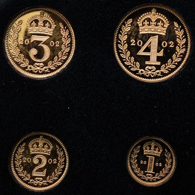 イギリス 2002年 プルーフマウンディ金貨セット エリザベス ケース入　FDC