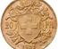 スイス 1935年L-B アルプスと少女 ブレネリ ヘルベティア 20フラン金貨 UNC未使用