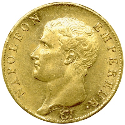 フランス 1806年A 40フラン 金貨 ナポレオン・ボナパルト