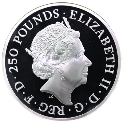 イギリス  2017年  250ポンド 20オンス 大型  ブリタニア プルーフ 純銀貨 エリザベス2世 NGC PF70ULTRA CAMEO
