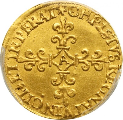 フランス 1569A エキュ 金貨 シャルル9世 パリミント PCGS UNC鑑定