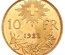 スイス 1922年 10フラン金貨 ブレネリ UNC-