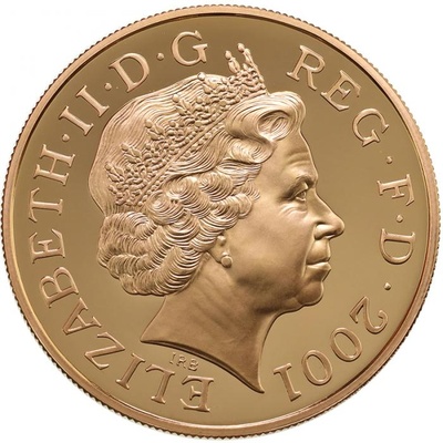 イギリス 2001年 5ポンド プルーフ金貨  ビクトリア  没後100年 FDC完全未使用