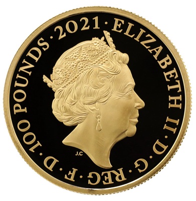 イギリス 2021年100ポンド １オンスプルーフ純金貨　’the Who’ COA BOX＃26